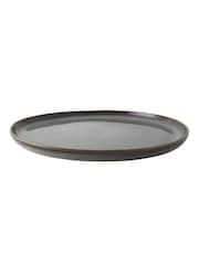 Dutch Rose Grey Dutch Rose Sapphire 28cm Dinner Plates Set of 4 - Image 4 of 4