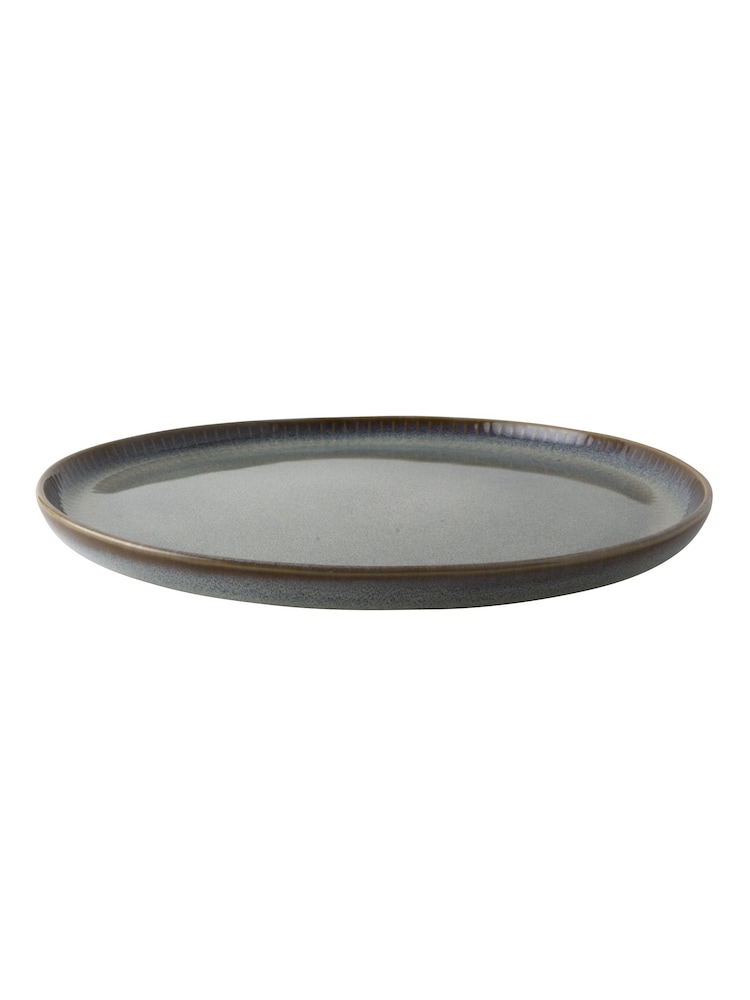 Dutch Rose Grey Dutch Rose Sapphire 28cm Dinner Plates Set of 4 - Image 4 of 4