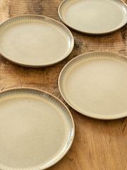 Dutch Rose Grey Sapphire Set of 4 Plates 21.5cm - Image 1 of 4