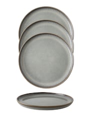 Dutch Rose Grey Sapphire Set of 4 Plates 21.5cm - Image 2 of 4