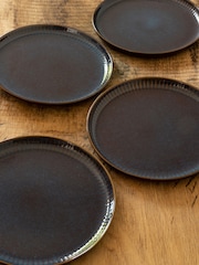 Dutch Rose Blue Sapphire Set of 4 Plates 21.5cm - Image 1 of 4