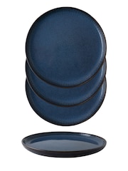Dutch Rose Blue Sapphire Set of 4 Plates 21.5cm - Image 2 of 4