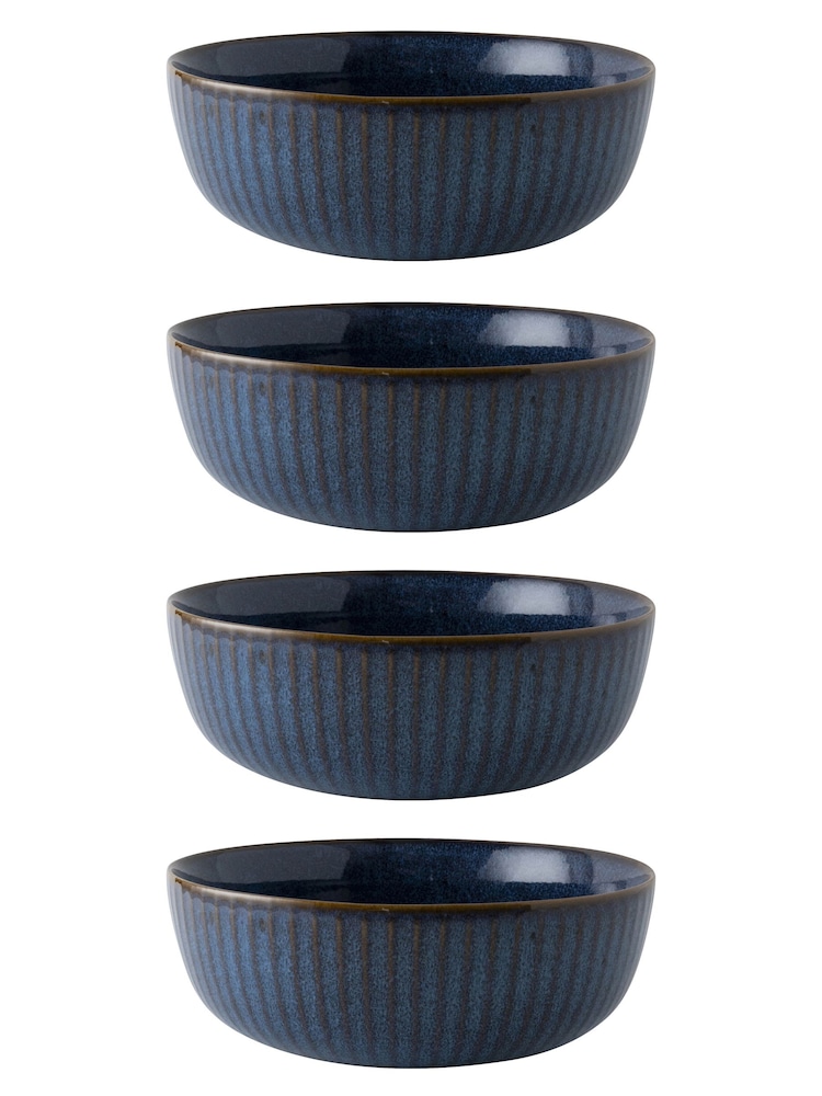 Dutch Rose Blue Sapphire Set of 4 Bowls - Image 1 of 3