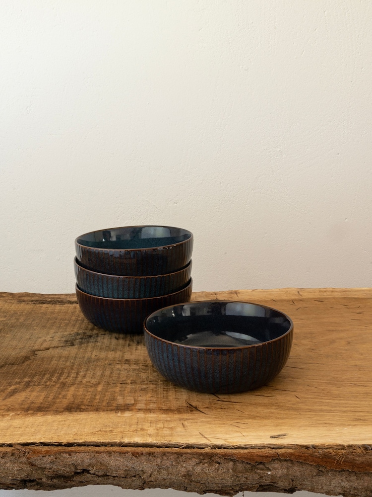 Dutch Rose Blue Sapphire Set of 4 Bowls - Image 2 of 3