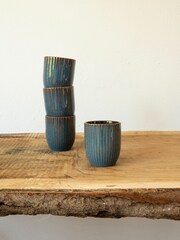 Dutch Rose Blue Sapphire Set of 4 Beakers 26cl - Image 2 of 4