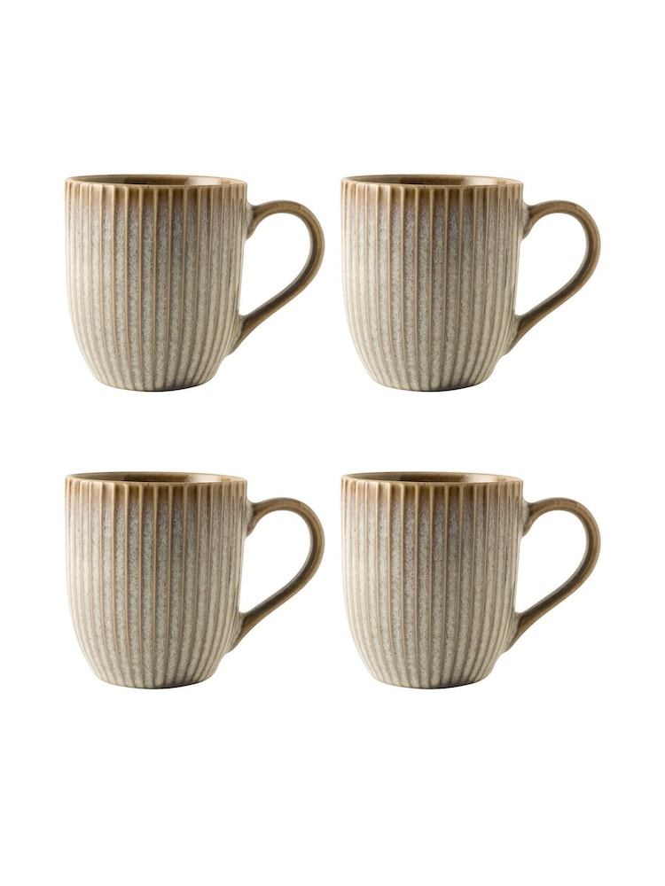Dutch Rose Grey Sapphire Set of 4 Mini Mugs 26cl - Image 2 of 5