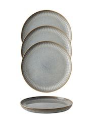 Dutch Rose Grey Dutch Rose Sapphire 18.5cm Side Plates Set of 4 - Image 2 of 4