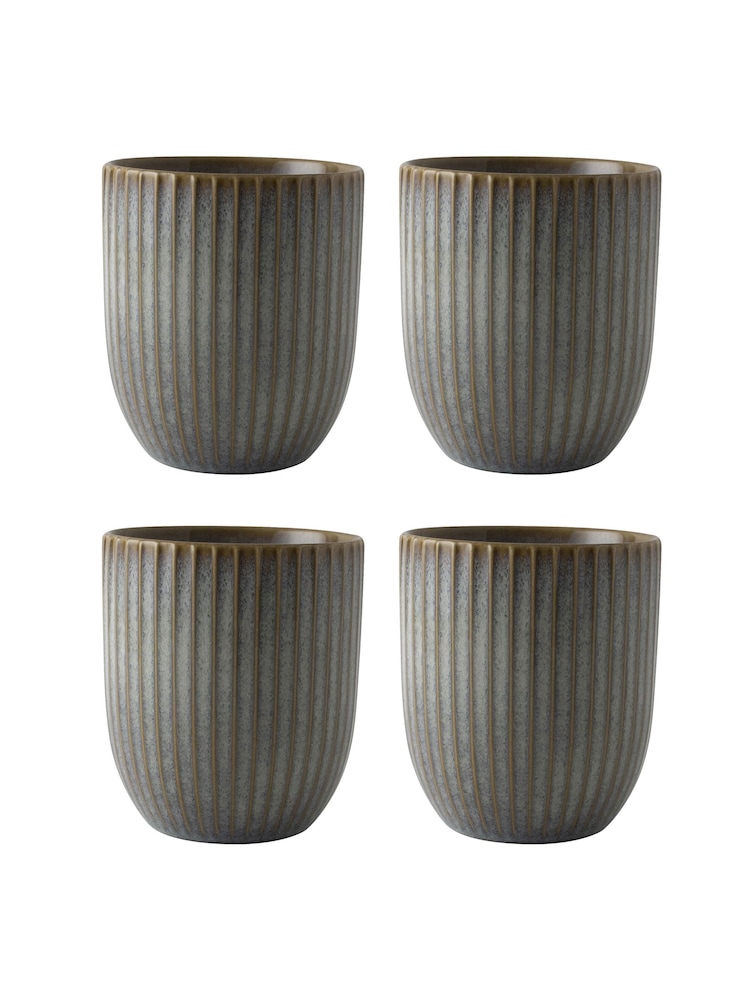 Dutch Rose Grey Sapphire Set of 4 Beakers 26cl - Image 2 of 2