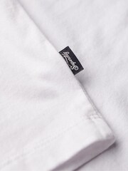 Superdry Blue 100% Cotton Essential Logo Retro T-Shirt - Image 10 of 10