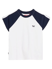 Superdry Blue 100% Cotton Essential Logo Retro T-Shirt - Image 8 of 10