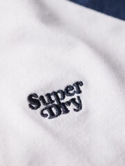 Superdry Blue 100% Cotton Essential Logo Retro T-Shirt - Image 9 of 10