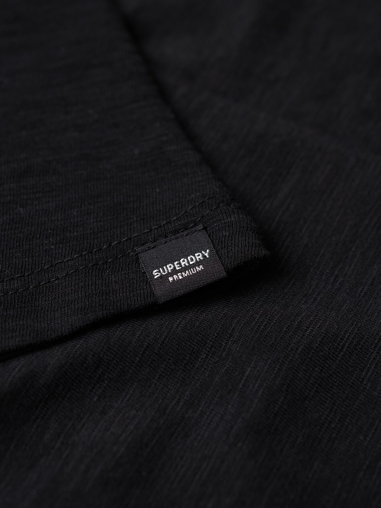 Superdry Studio Black Scoop Neck T-Shirt - Image 5 of 6