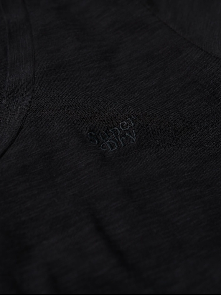 Superdry Studio Black Scoop Neck T-Shirt - Image 6 of 6