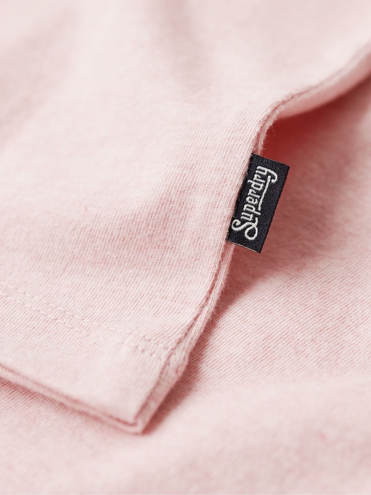 Superdry Pink Essential Logo Raglan T-Shirt - Image 5 of 6