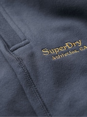 Superdry Blue Essential Logo 100% Cotton Joggers - Image 6 of 6