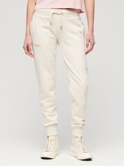 Superdry Cream Essential Logo Joggers - Image 1 of 7
