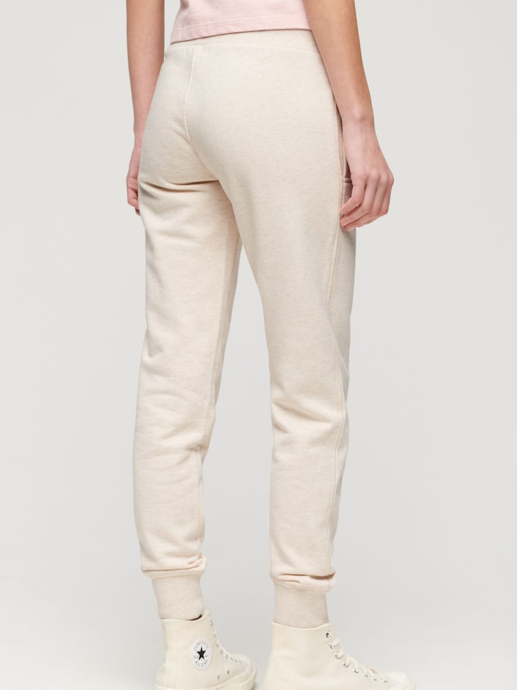 Superdry Cream Essential Logo Joggers - Image 2 of 7