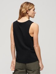 Schwarz - Superdry Tanktop mit U-Ausschnitt - Bild 2 von 7