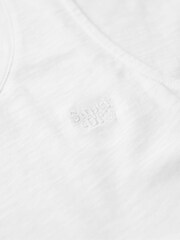 Weiß - Superdry Tanktop mit U-Ausschnitt - Bild 5 von 5