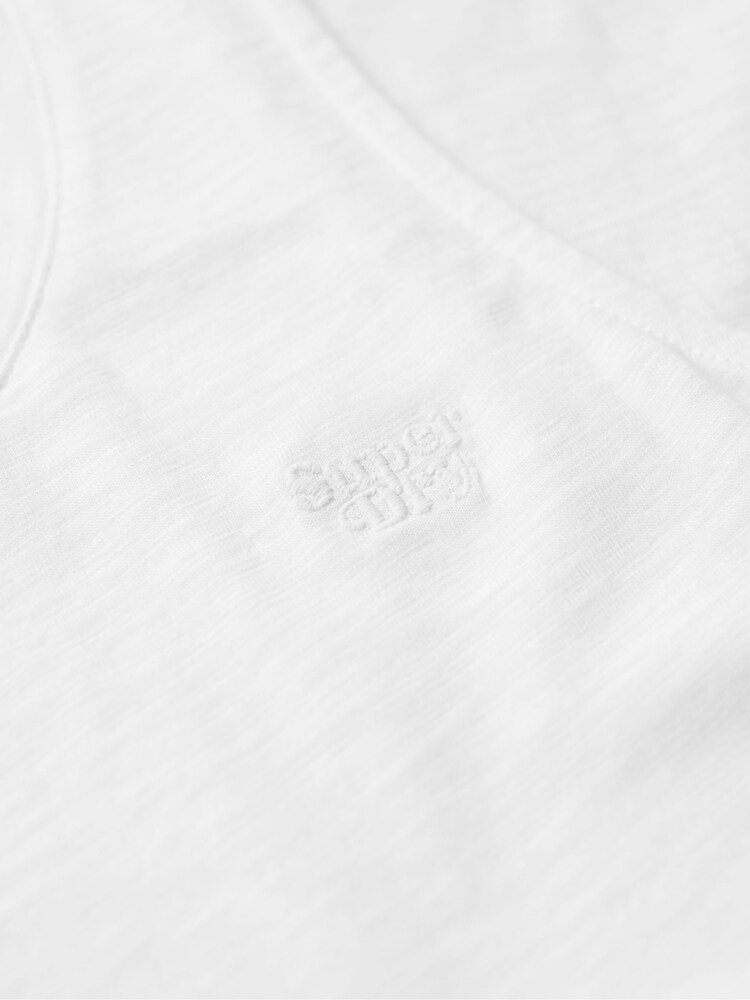 Weiß - Superdry Tanktop mit U-Ausschnitt - Bild 5 von 5 Weiß - Superdry Tanktop mit U-Ausschnitt - Bild 5 von 5