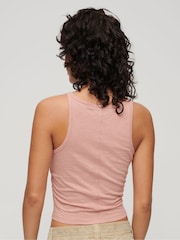 Superdry Pink Ruched Tank Top - Image 3 of 6