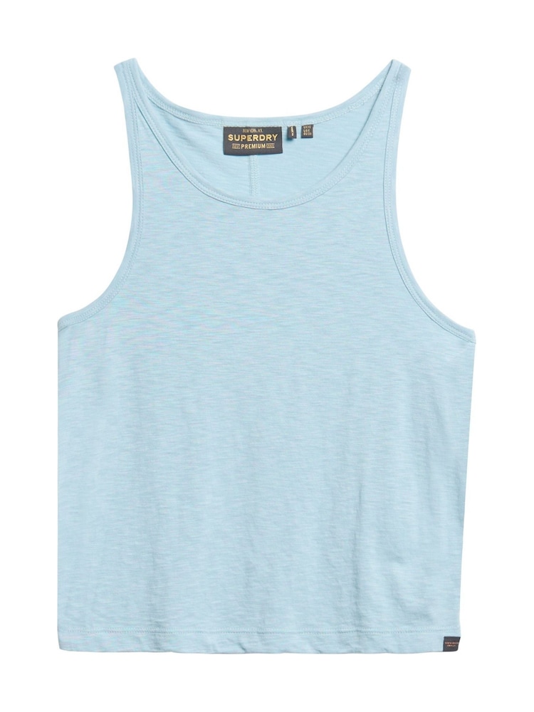 Superdry Blue Ruched Tank Top - Image 4 of 4