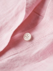 Superdry Pink Boyfriend Casual 100% Linen Shirt - Image 6 of 6