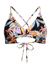 Superdry Orange Tropic Cross Back Triangle Bikini Top - Image 5 of 5