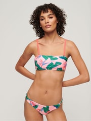 Superdry Pink Tropical Cheeky Bikini Bottoms - Image 3 of 5