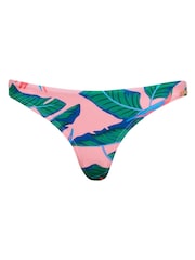 Superdry Pink Tropical Cheeky Bikini Bottoms - Image 5 of 5