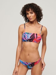 Superdry Blue Tropical Cheeky Bikini Bottoms - Image 4 of 5