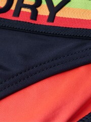 Superdry Blue Logo Classic Bikini Bottoms - Image 6 of 6