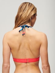Superdry Blue Logo Triangle Bikini Top - Image 2 of 5