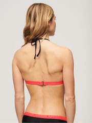 Superdry Black Triangle Elastic Bikini Top - Image 2 of 5