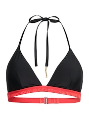 Superdry Black Triangle Elastic Bikini Top - Image 5 of 5