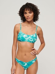 Superdry Blue Print Bralette Bikini Top - Image 3 of 5