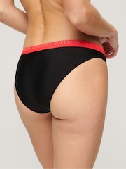 Superdry Black Elastic Classic Bikini Bottoms - Image 4 of 5