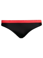 Superdry Black Elastic Classic Bikini Bottoms - Image 5 of 5
