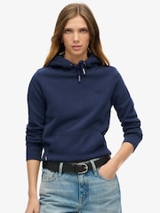 Superdry Navy Essential Logo Hoodie - Image 1 of 4