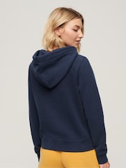 Superdry Navy Essential Logo Hoodie - Image 5 of 7