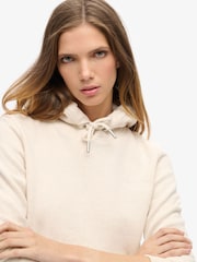 Superdry Cream Essential Logo Hoodie - Image 6 of 9