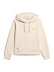 Superdry Cream Essential Logo Hoodie - Image 7 of 9