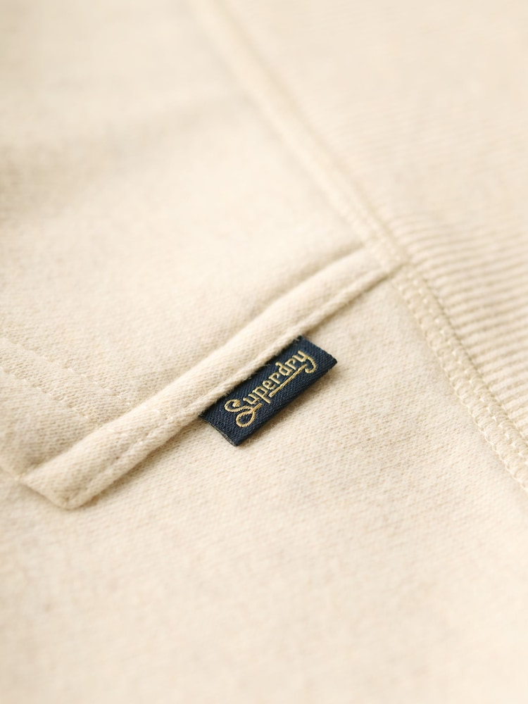 Superdry Cream Essential Logo Hoodie - Image 9 of 9