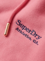 Superdry Coral Pink Essential Logo Hoodie - Image 5 of 6