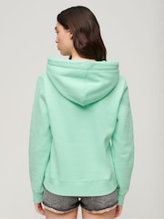 Superdry Beach Glass Green Essential Logo Hoodie - Image 11 of 13