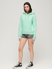 Superdry Beach Glass Green Essential Logo Hoodie - Image 12 of 13