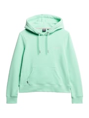 Superdry Beach Glass Green Essential Logo Hoodie - Image 4 of 6