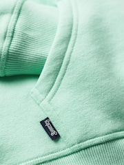 Superdry Beach Glass Green Essential Logo Hoodie - Image 5 of 6