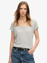Gris - Camiseta de cuello redondo Studio de Superdry - Imagen 1 de 7