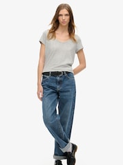 Gris - Camiseta de cuello redondo Studio de Superdry - Imagen 2 de 7